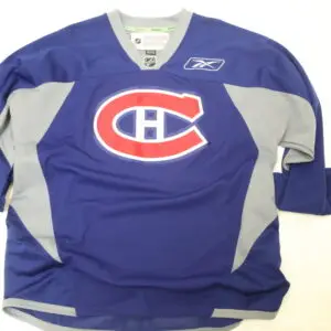 Reebok Montreal Canadiens Practice Jersey - BLUE SIZE XL
